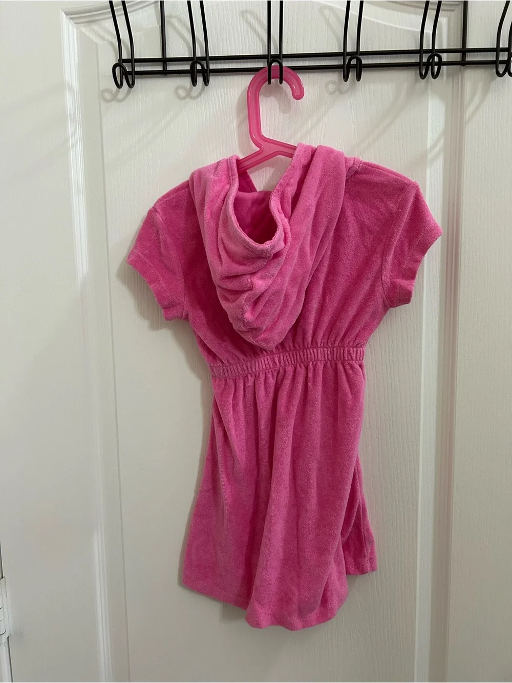 Gymboree Flamingo Hooded Terry Cloth Cover-Up Dress Size 5T EUC